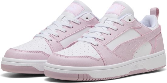 Baskets pour femmes unisexes PUMA Rebound v6 Low - PUMA White-Rose Mauve