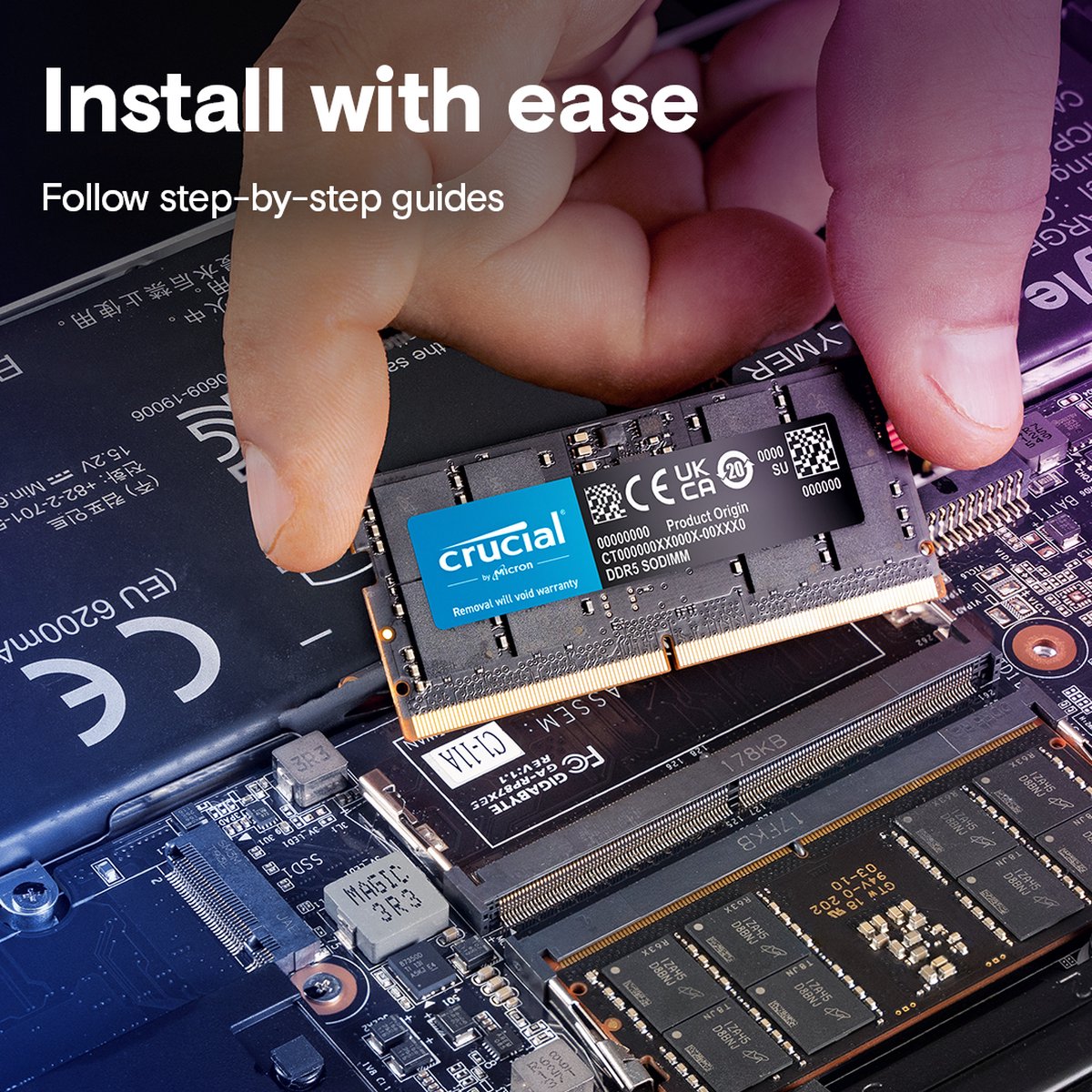 Crucial CT2K32G48C40S5 - 64GB DDR5 SODIMM Laptopgeheugen Kit