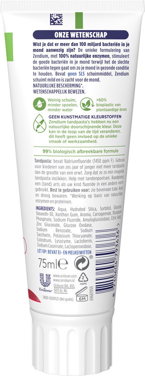 Zendium Tandpasta Tandvlees Protect 75 ml