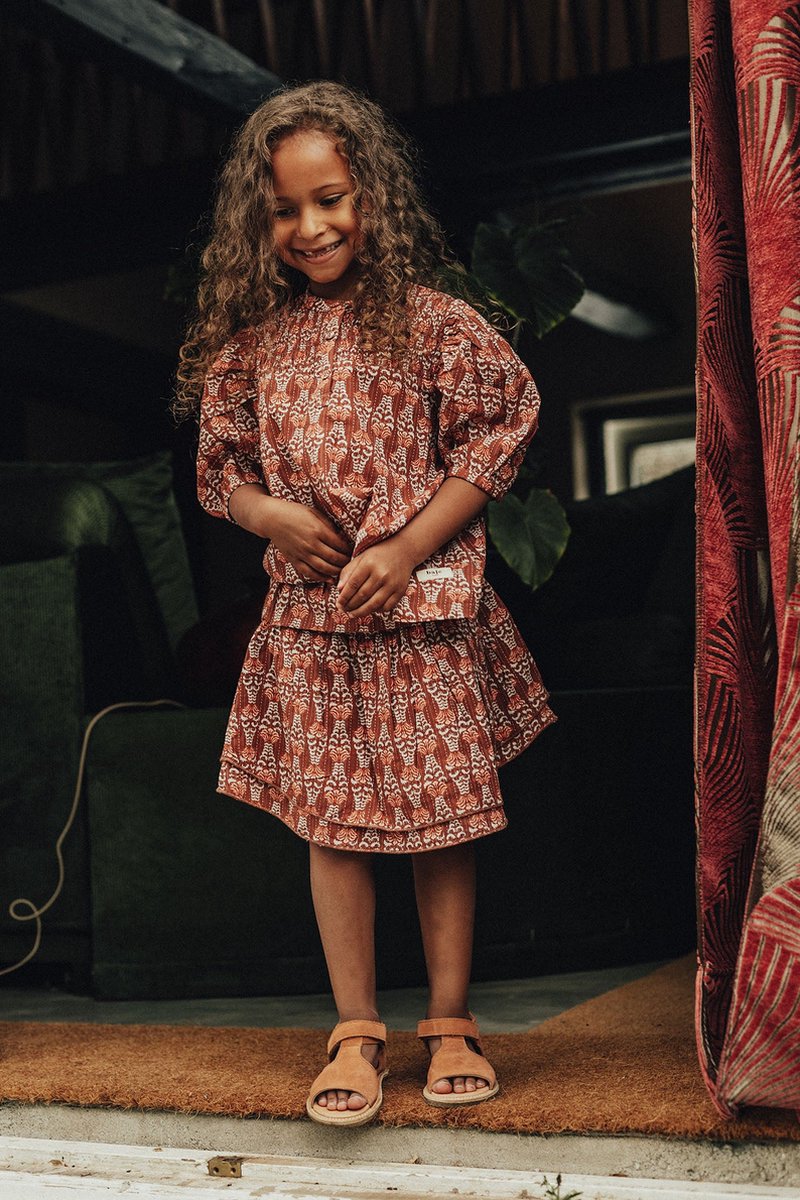 Springs woven skirt red vintage | Baje 86