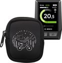 Aero 60 Astuccio in Neoprene Chiusura Zip Soft Pouch per Bike GPS nero kwmobile