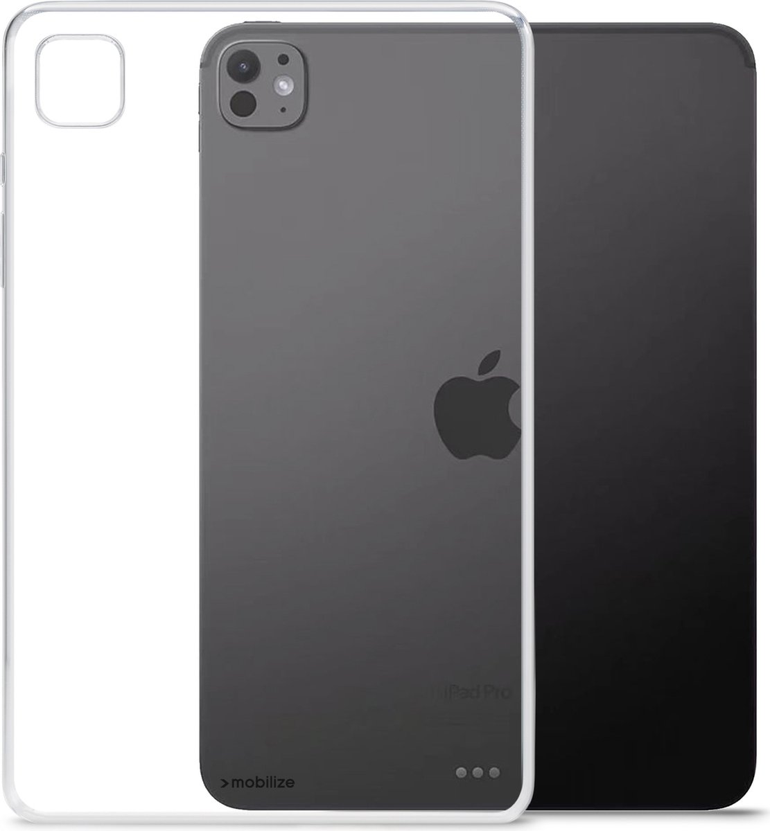 Mobilize Tablethoes geschikt voor Apple iPad Pro 11 Inch (2024) Hoes Flexibel TPU | Mobilize Gelly Backcover | Doorzichtig Telefoonhoesje iPad Pro 11 Inch (2024) | iPad Pro 11 Inch (2024) Case | Back Cover - Transparant