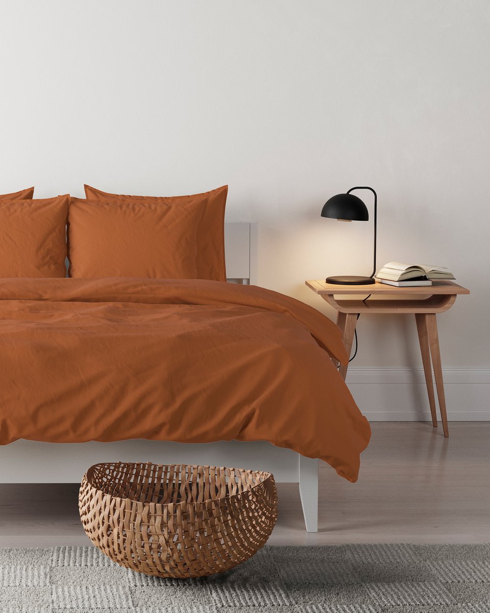 Mistral Home - DEKBEDOVERTREK - gewassen katoen - 140 x 200 cm + 65 x 65 cm - eenpersoons 