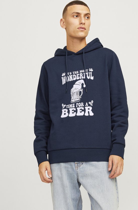 Jack & Jones Pull de Noël Homme JJXMAS Blauw - Taille XXL