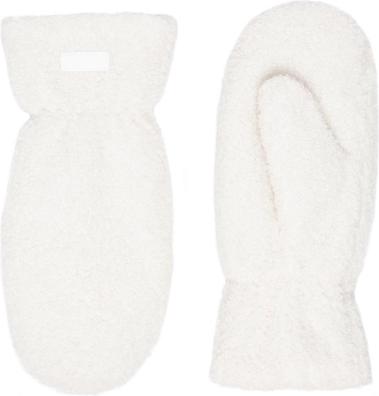 Mitaines Teddy pour Femme - Mitaines Coupe-Vent et Chaudes avec Doublure en Fausse Fourrure - Mitaines Modernes avec Doublure Douce - Taille Unique - Couleur Wit