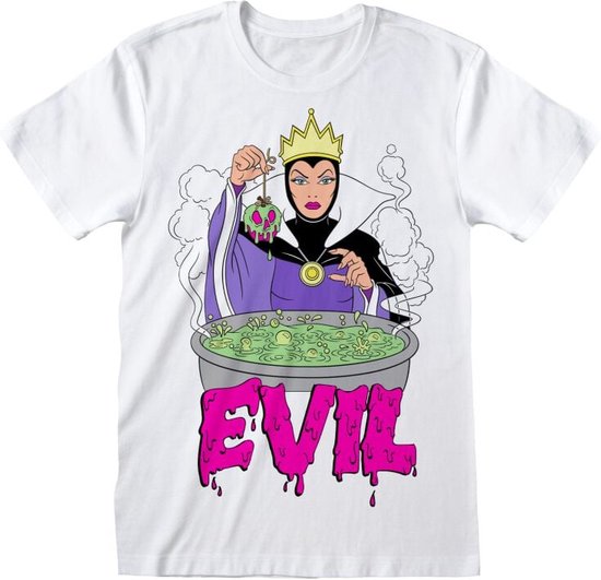 Disney Villains Evil Queen T-shirt wit S - Katoen - Disney, Fan merch, Film