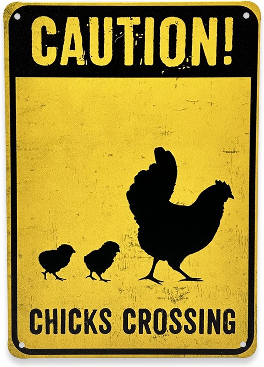 Waakbord: Chicks crossing