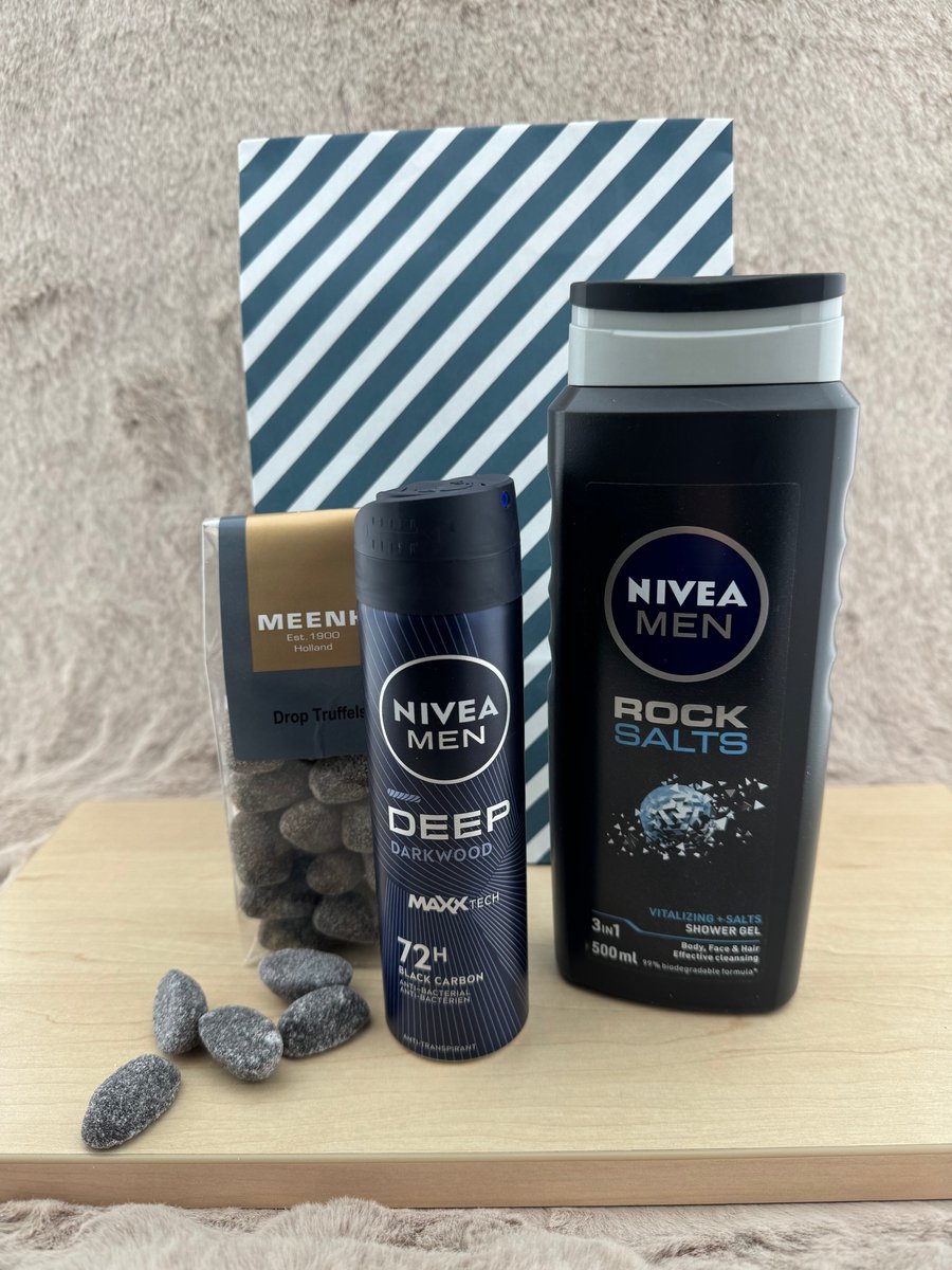 Goedkoopste Heren •Cadeaupakket Nivea Rock• - Leuk om cadeau te geven - Perfect Gifts