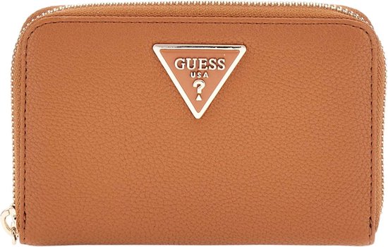 GUESS Porte-monnaie Laurel SLG Medium Zip Around Wallet Cognac Marron clair