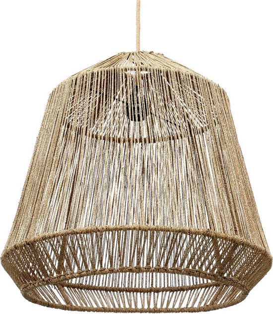 Schindora Lampenkap Hanglamp Bamboe 3-lichts, Boho hanglamp Eetkamer