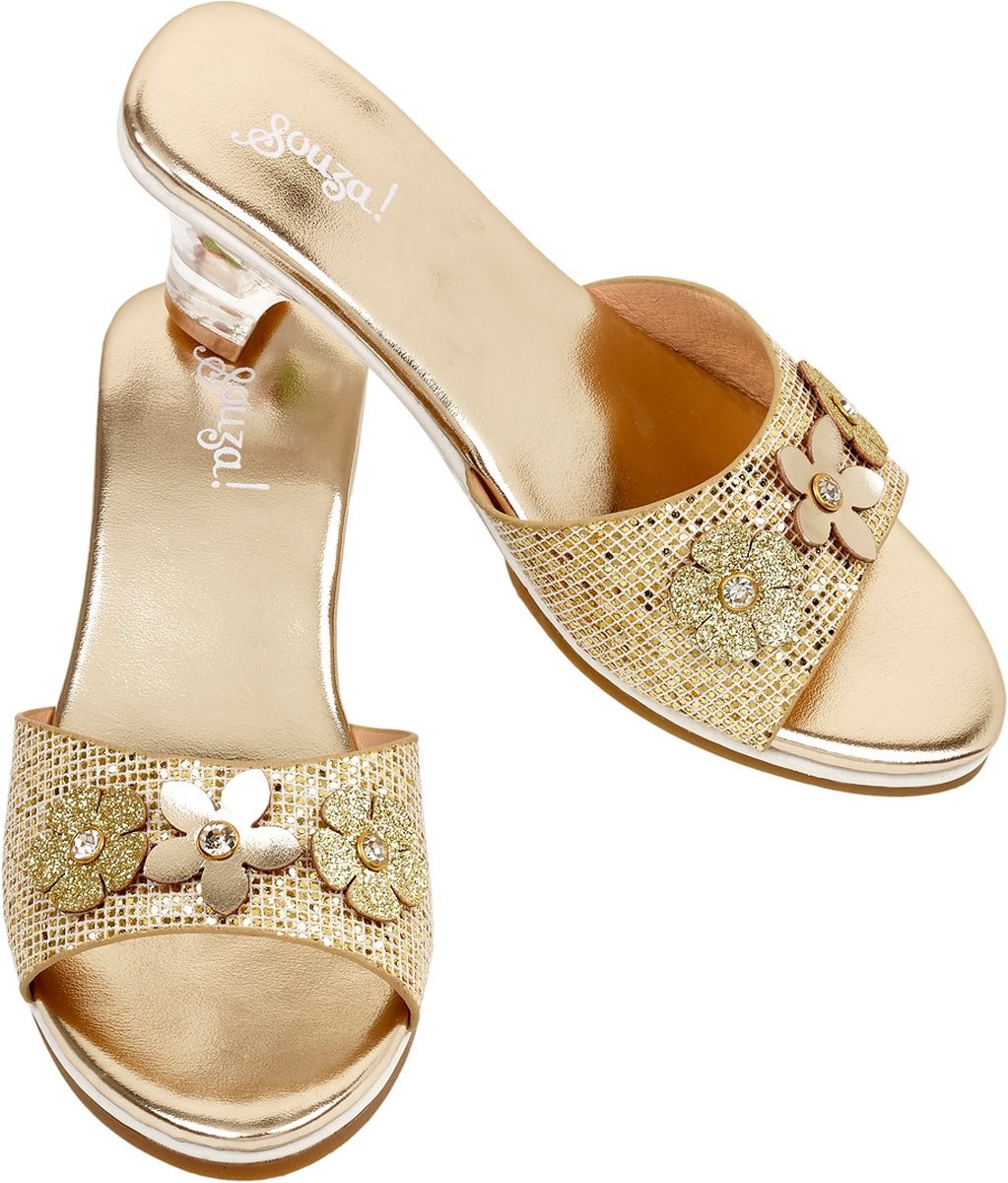 Souza for Kids slipper Ellina goud metallic maat 27-28 met hak.