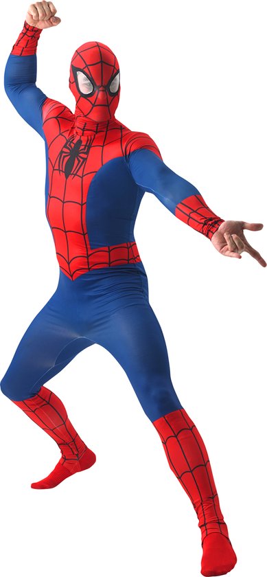 Spider-Man Deluxe Kostuum (Volwassenen) Maat Large (52-54) - Carnavalskleding