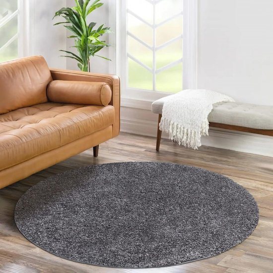 carpet city Shaggy tapijt, hoogpolig, woonkamer, 200 x 290 cm, boho-chic, etno-grijs, multi cut-loop tapijt, hoog-diep, 3D-effect, pluizig, zacht, voor slaapkamer