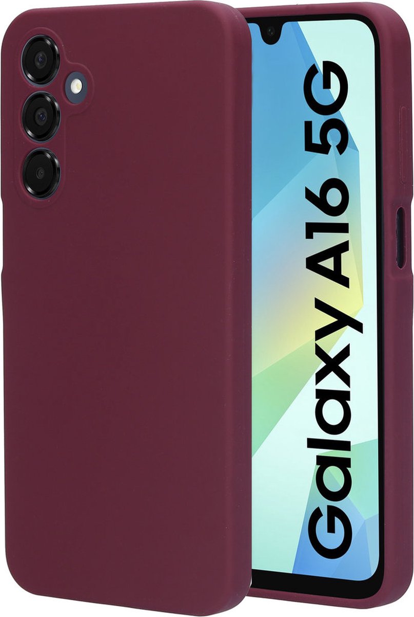 Mobiparts hoesje geschikt voor de Samsung Galaxy A16 - Siliconen - Paars Rood