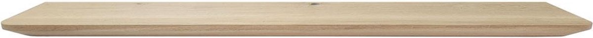 FLE - Wandplank eiken 120 bij 20 cm van 3 cm dik massief hout met verjongde facetrand