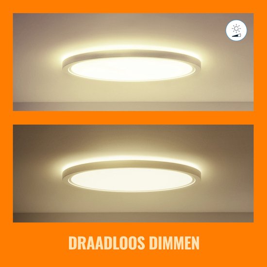 WiZ Plafondlamp SuperSlim 43cm - Slimme LED Verlichting Met Kleuren En Wit Licht