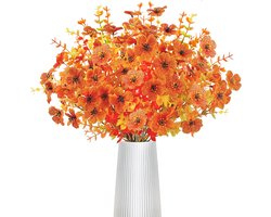 JGS ® Herfstboeket van Kunstbloemen en Eucalyptus voor Binnen en Buiten Decoratie