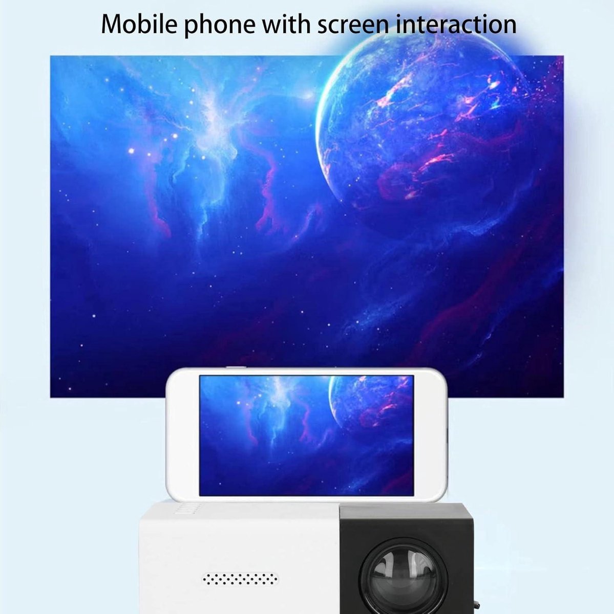 1080P Draagbare Mini-projector met Ingebouwde Luidsprekers - Multimedia Home Theatre Filmprojector - Compatibel met Smartphone en Laptop — cadeau in Elektronica - foto 2