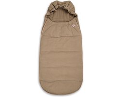 Lodger Bunker - Teddy voetenzak voor autostoel & kinderwagen - Beige