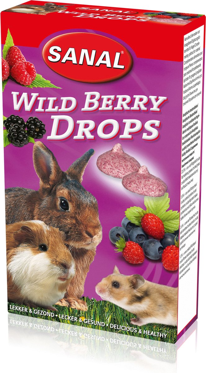 Sanal wild berry drops knaagd 45gr