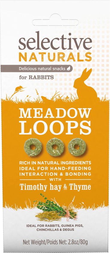Supreme Selective Meadow Loops - Knaagdierensnack - 80 g