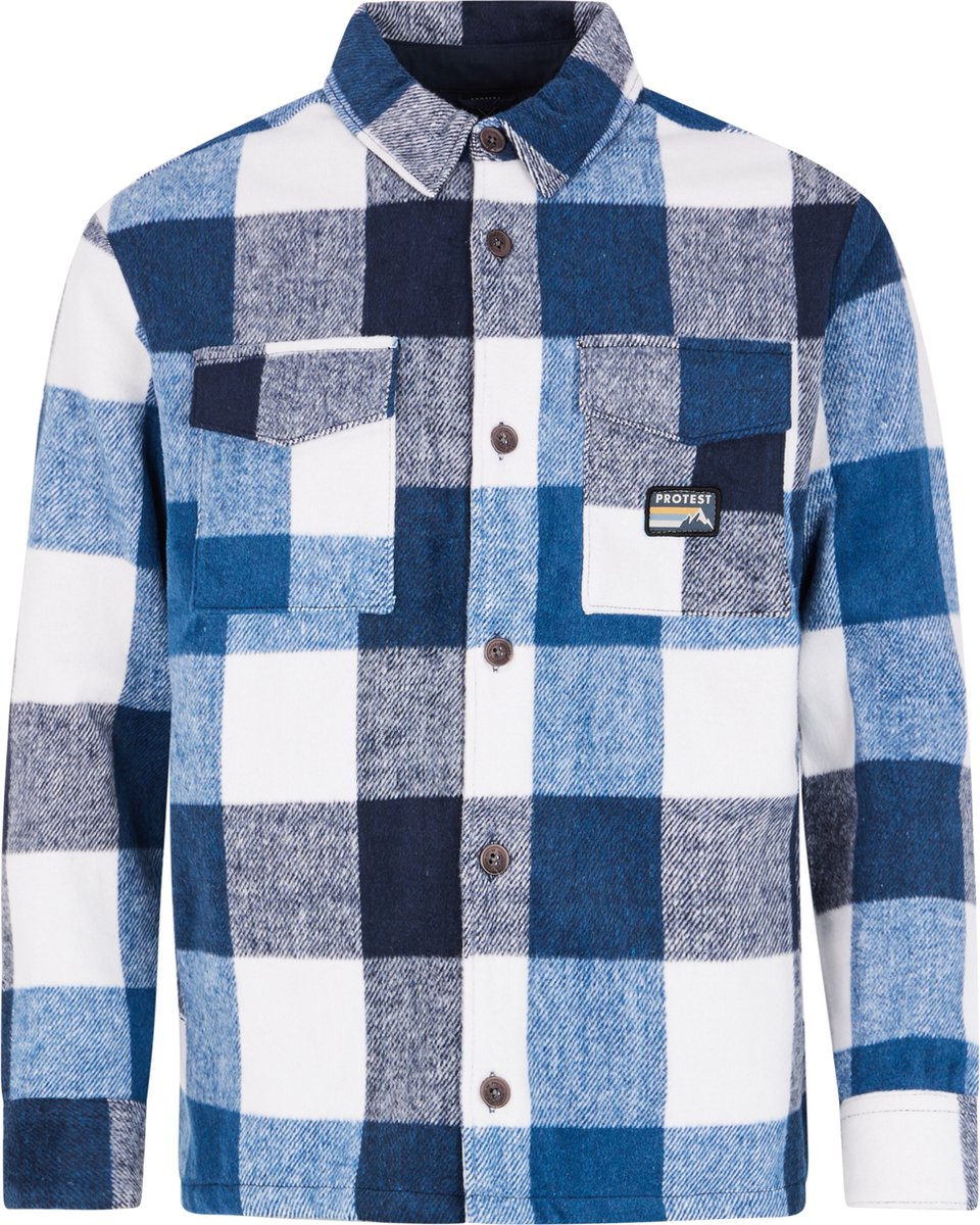 Protest Prtgrade – Shacket Heren – Houthakkers vest – Overshirt – Tussenjas Blauw