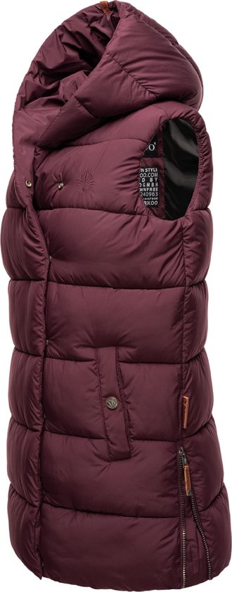 Navahoo Madilynaa rembourré et coupe-vent - Bodywarmer - Adulte - Capuche - Vin - XXL