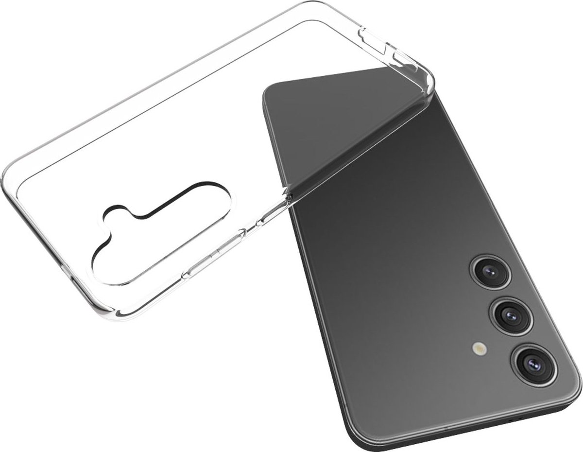Mobigear Doorzichtig Hoesje geschikt voor Samsung Galaxy S25 Telefoonhoesje Flexibel TPU | Mobigear Basics Backcover | Doorzichtig Telefoonhoesje Galaxy S25 | Galaxy S25 Case | Back Cover - Transparant