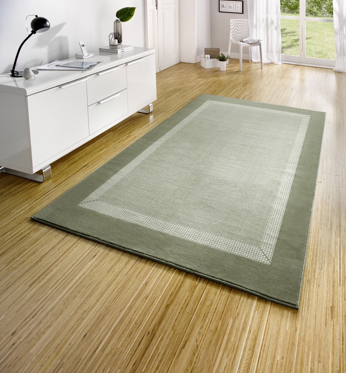flycarpets Laagpolig vloerkleed - Designer Velours - Groen, foto 2