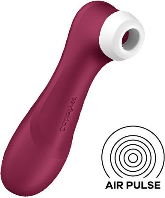 Satisfyer, vibrator, drukgolfvibrator, 'Pro 2 Generation 3', 16,5 cm, vloeibare luchttechnologie, incl. extra opzetstuk, 2 apart regelbare motoren
