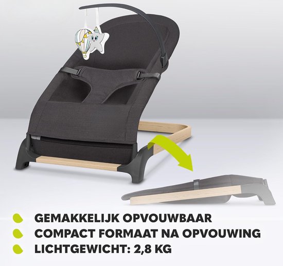 Lexium Elektrische wipstoel - Baby swing elektrisch - Elektrische schommelstoel - Elektrische schommelstoel baby van Lexium — afbeelding 3