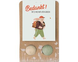 Blossombs Bloembommetjes Weggeefcadeautje - 2 Zaadbommetjes - Bedankt - Bos Bloemen Cadeau
