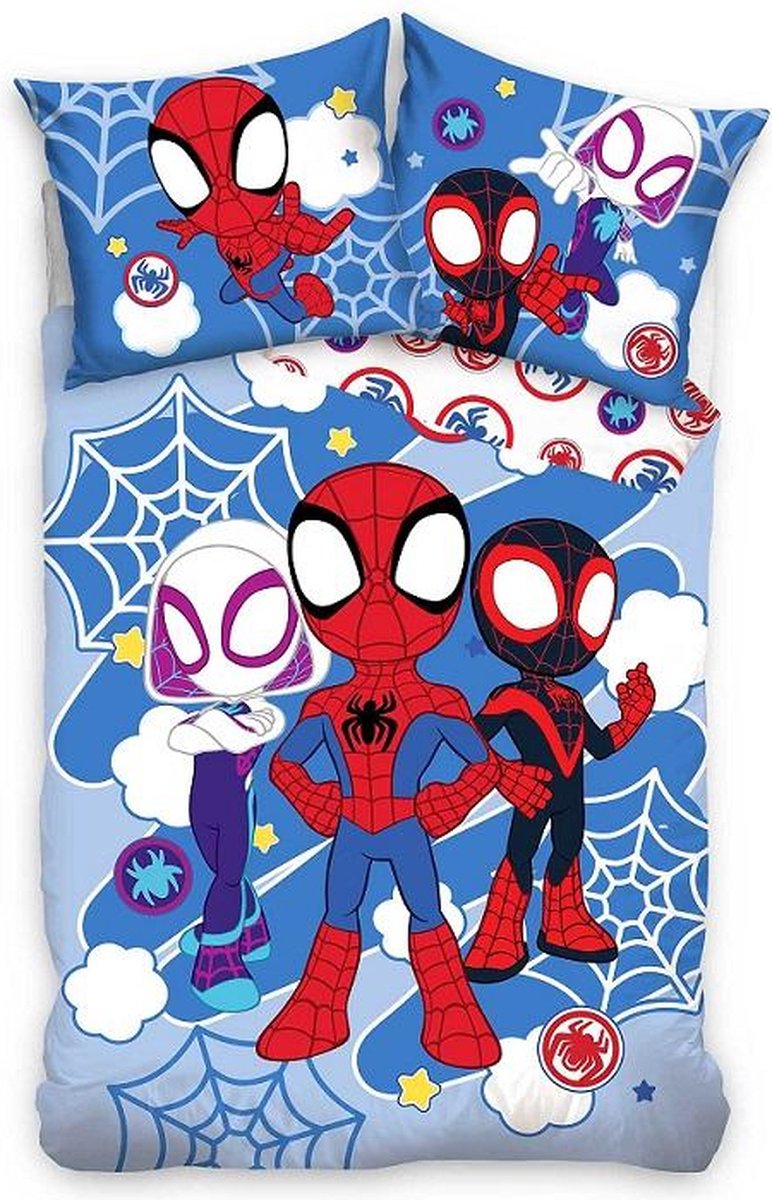 SpiderMan Dekbedovertrek Spidey 140 x 200 cm - 70 x 90 cm