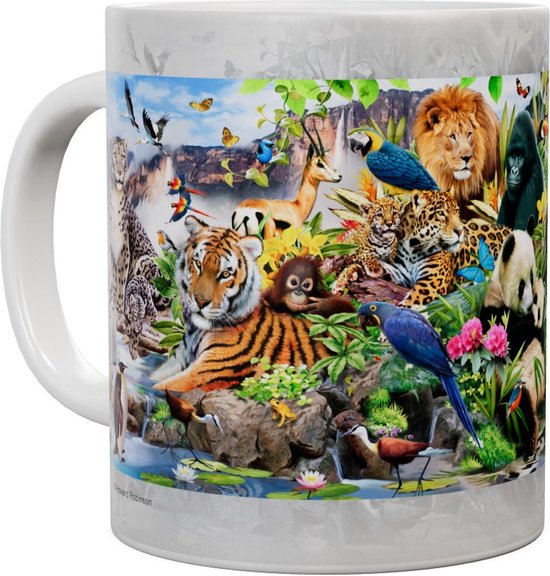 Wilde dieren Around the world - Mok 440ml 440