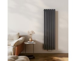 EMKE Radiator - Plat Design - Mat Antraciet - 160x46 cm - 850 W - Kolomradiator Vertical - Verwarming voor Alle Ruimtes