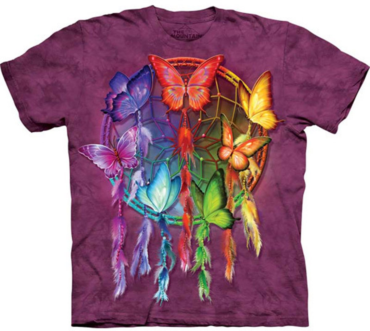 T-shirt Rainbow Butterfly Dreamcatcher M