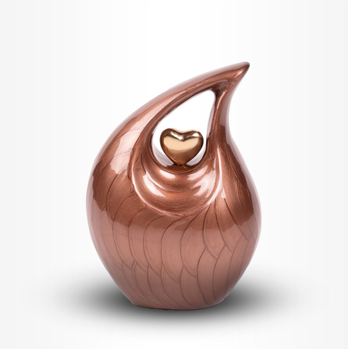 Teardrop Urn Middel 850 ml Koper Goudkleurig - Urn voor Menselijke As - Crematie Urn voor As Volwassenen - Dieren Urn voor As Crematie - Urn Hond - Urn Kat