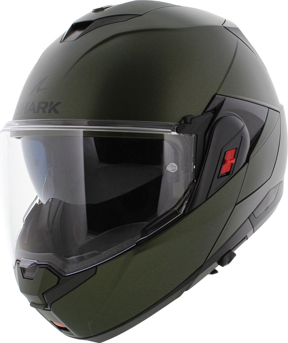 Shark Oxo helm solid mat groen XXL - systeemhelm motorhelm