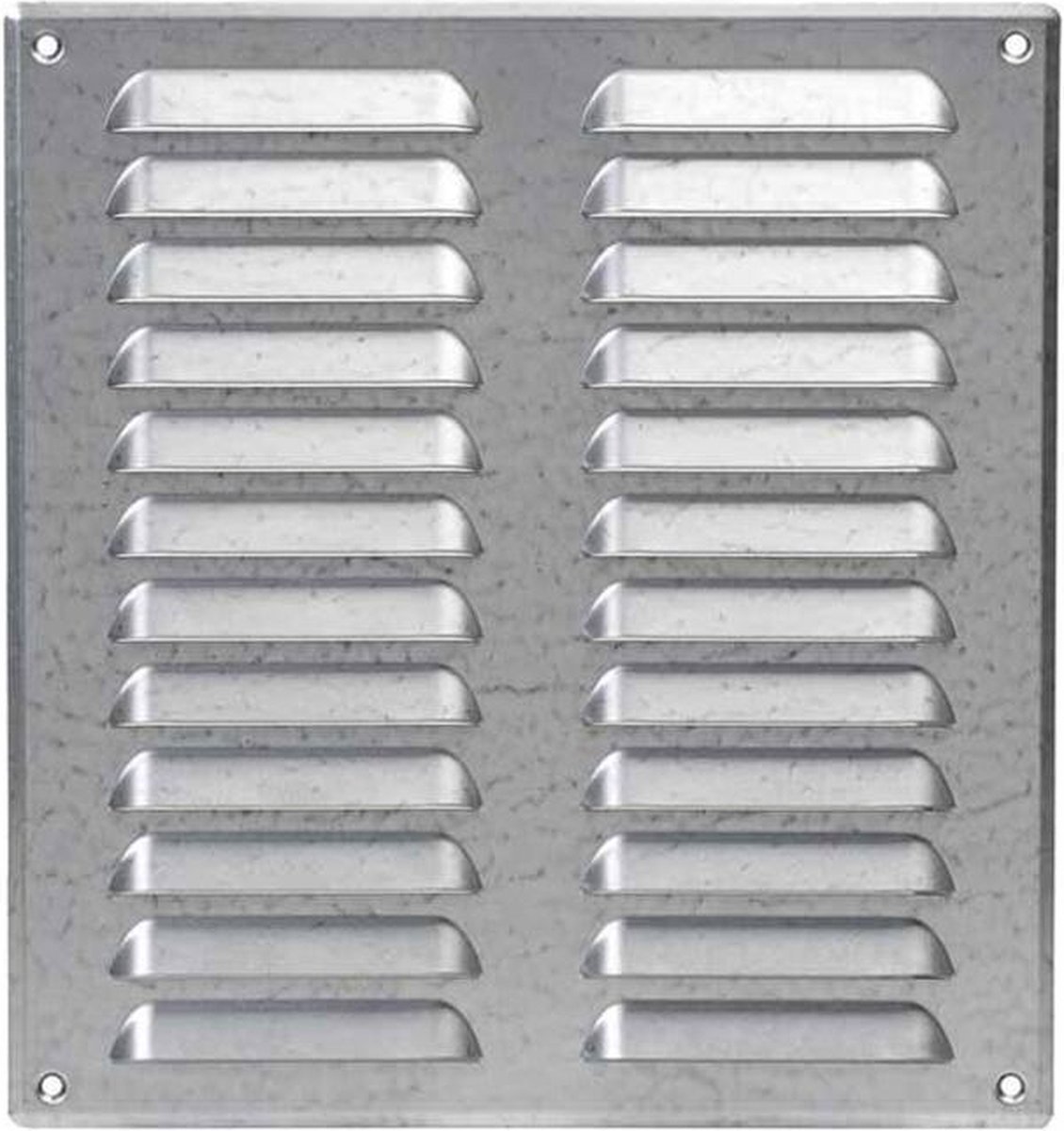 Metalen ventilatierooster vierkant 260x280 mm zink - MR2628Zn