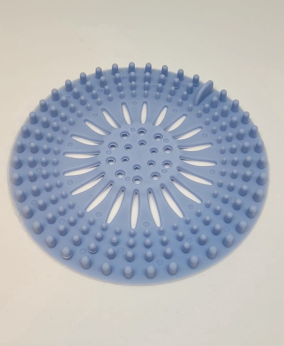 Goedkoopste New Age Devi - Silicone Afvoerstop voor Keuken Badkamer - Anti-Haar - Anti-Verstopping - Ontstopper - Gootsteen Zeef - Blauw