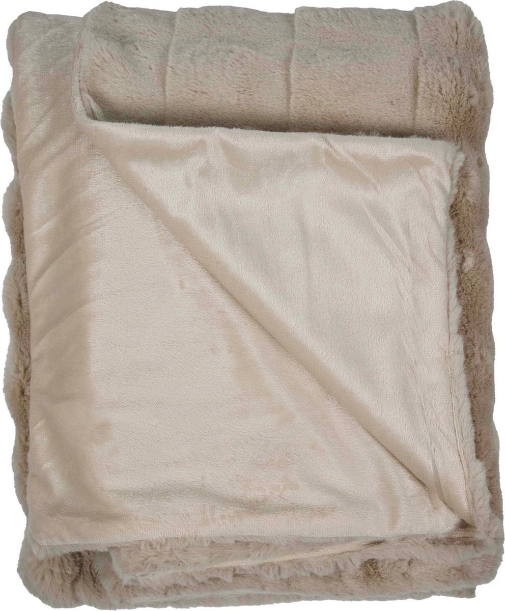 Wave plaid beige 130x180cm