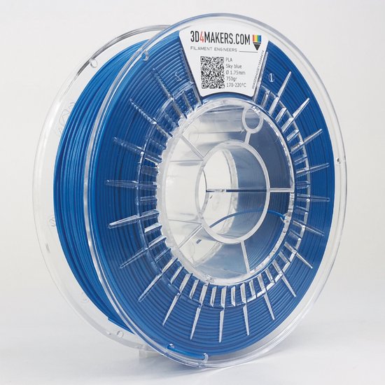 3D4Makers - PLA Filament - 2.85mm - 750 gram - Sky Blue