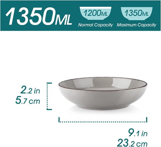 Simi Ensemble de 3 grands plats de service en porcelaine-Style bohème Simi Ensemble de 3 grands plats de service en porcelaine-Style bohème