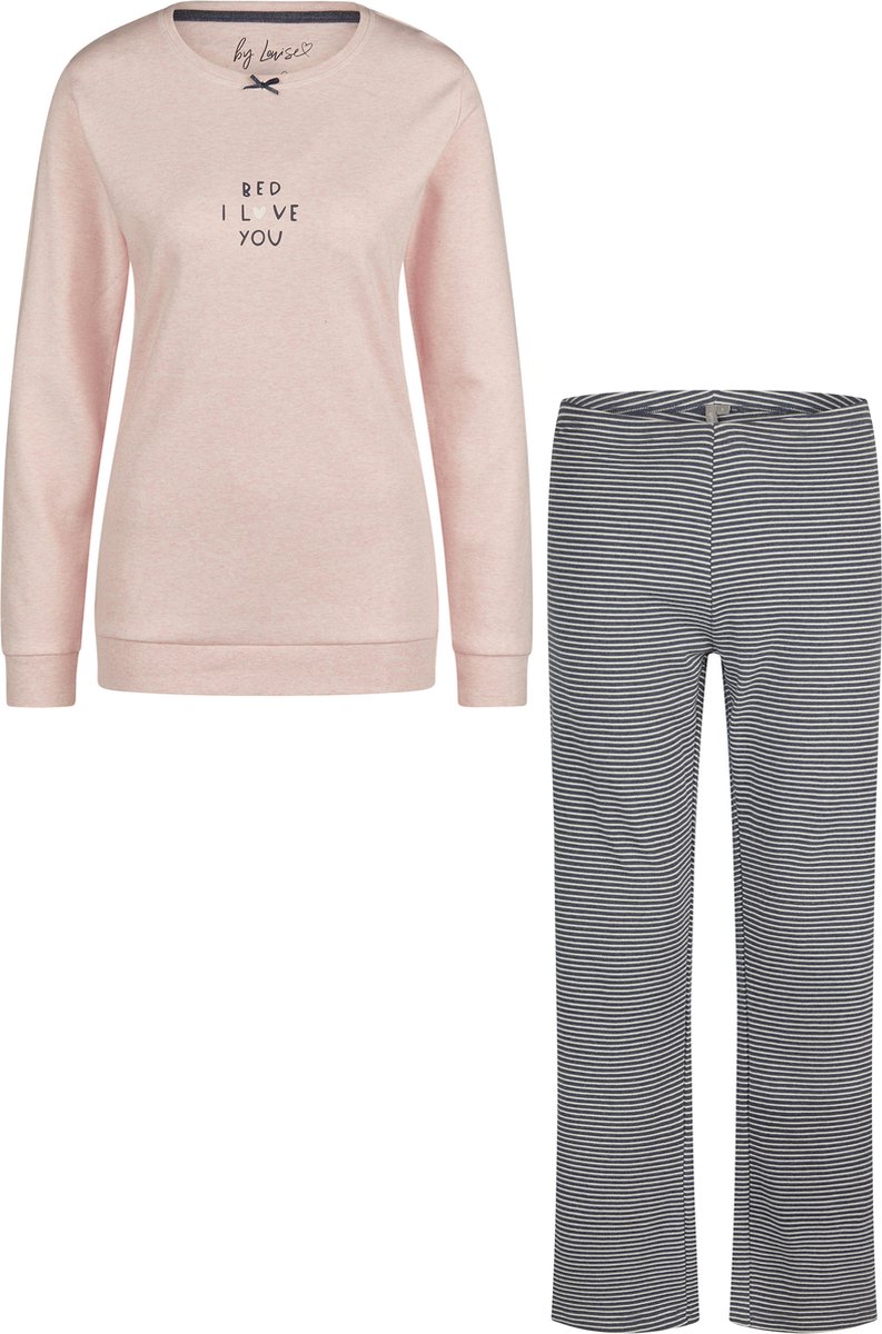 By Louise Dames Winter Pyjama Set Lang Interlock Roze