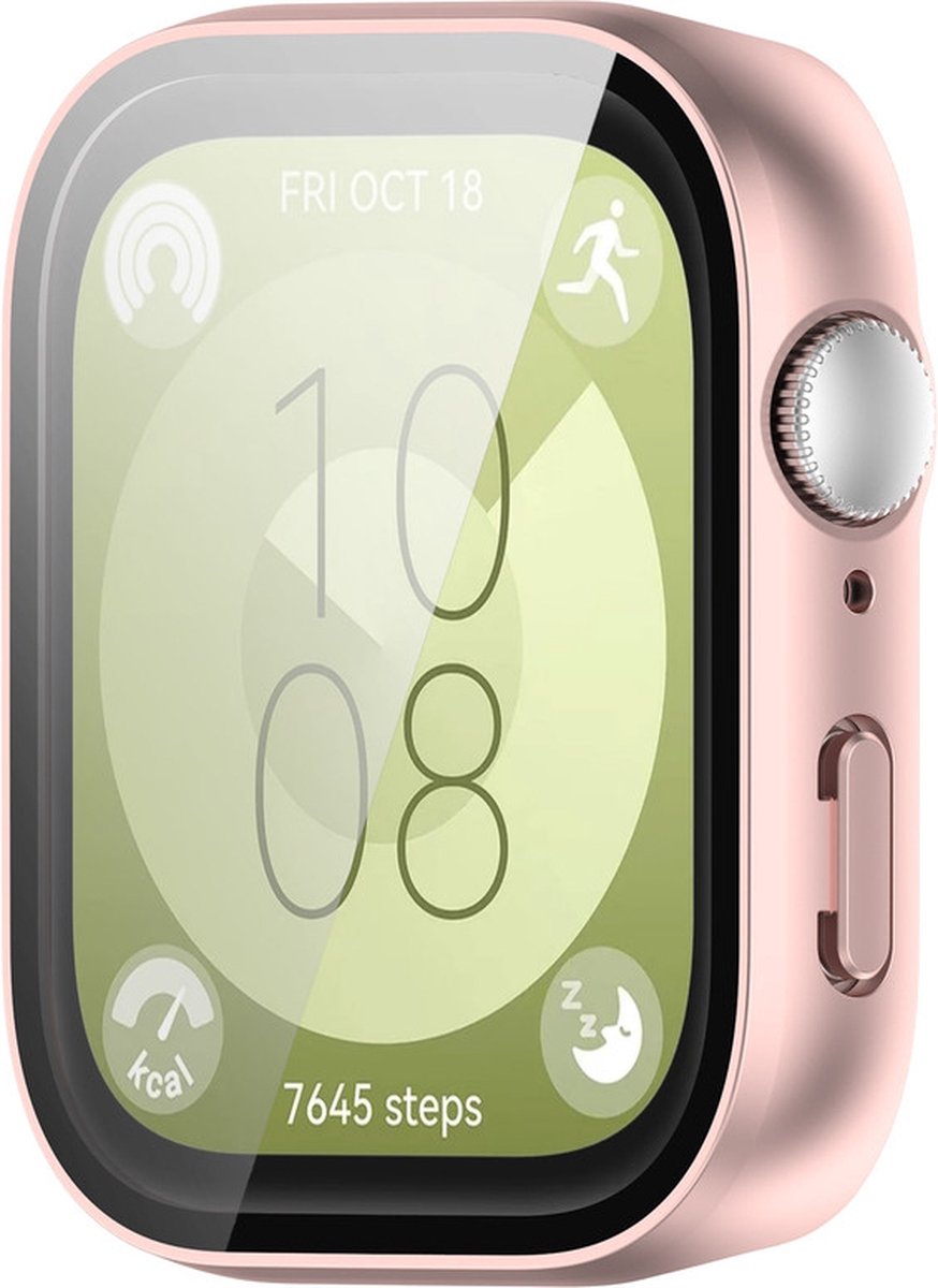 Watch case screenprotector hoesje gehard glas geschikt voor Huawei Watch Fit 3 . bol