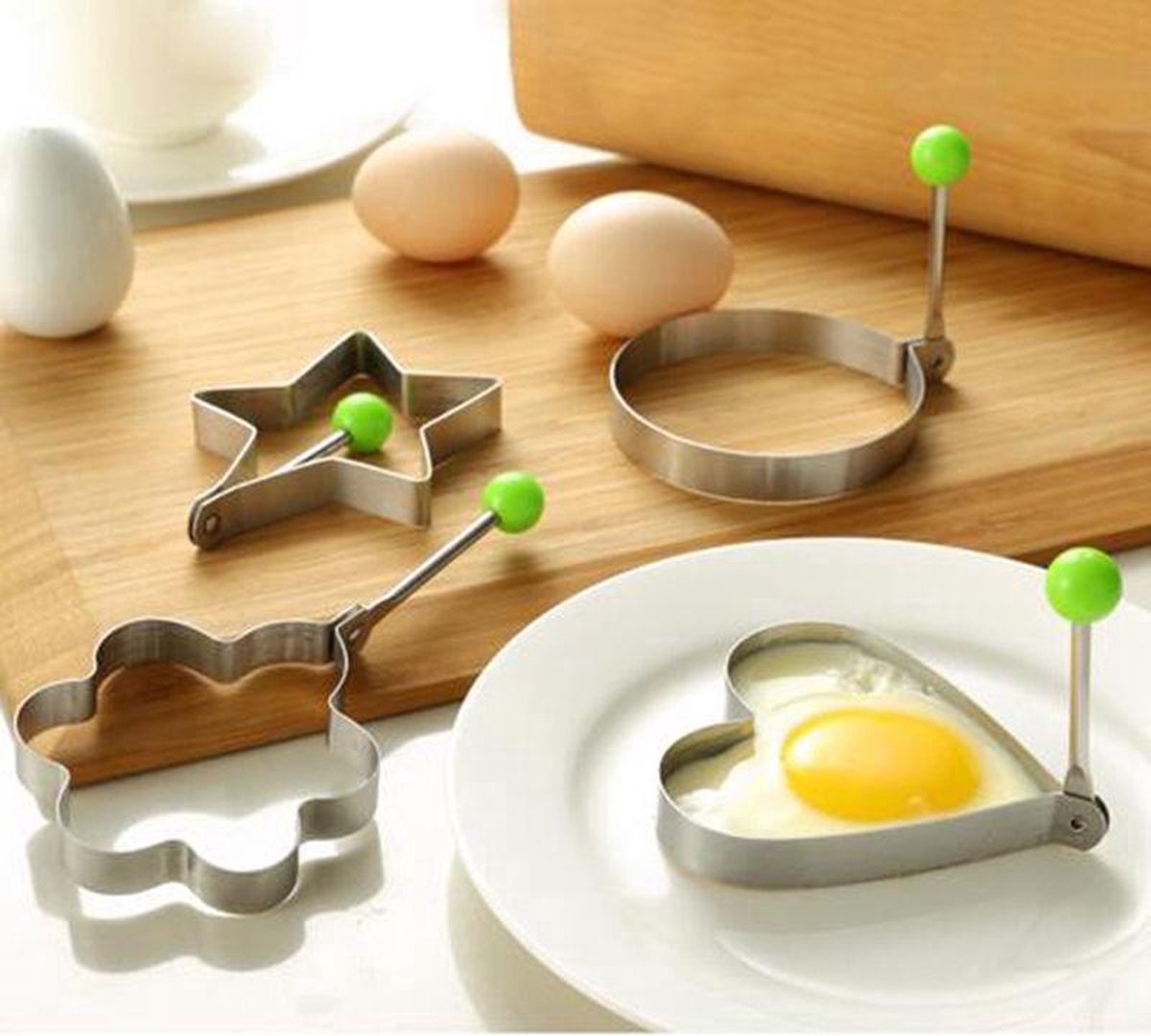 Scoby - Hart Bakvorm - Multifunctioneel - Voor Eieren en Pannenkoeken - Heart Shaped Mold