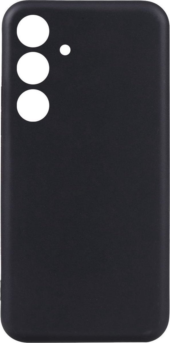 Mobigear Hoesje geschikt voor Samsung Galaxy S24 FE Telefoonhoesje Flexibel TPU | Mobigear Basics Backcover | Galaxy S24 FE Case | Back Cover - Zwart