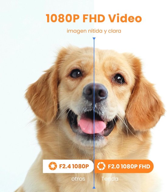 WLAN IP-camera met 360° draaibare functie, 2-weg audio, nachtzicht en bewegingsdetectie van Merkloos — afbeelding 3