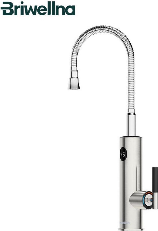 Briwellna 220V 3200W ABS plastique couleur noire chauffe-eau instantané robinet