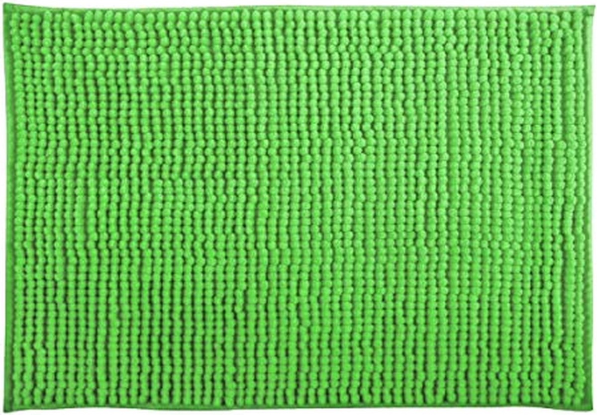 JGS ® Zachte Hoogpolige Badmat voor Comfort en Veiligheid in Basil Groen - 50x80 cm